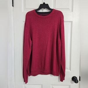 Tommy Hilfiger Vintage Knitted Sweater Unisex XL Retro 90s Y2K Dark Pink Cotton